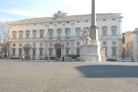 Facciata principale del Palazzo della Consulta